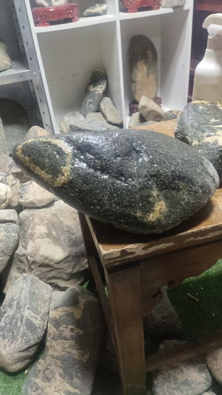 文字石靠山石形象石