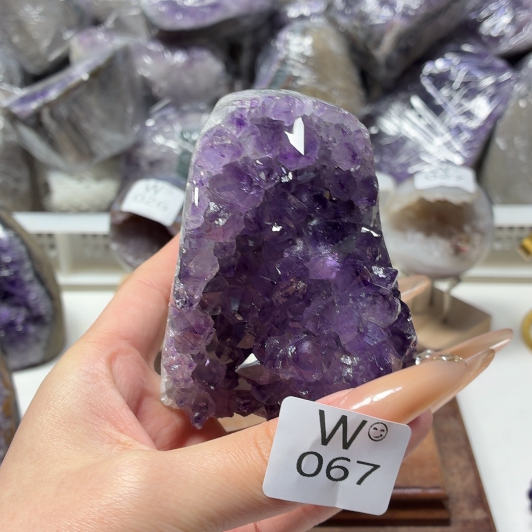 紫晶摆件未镶嵌紫水晶