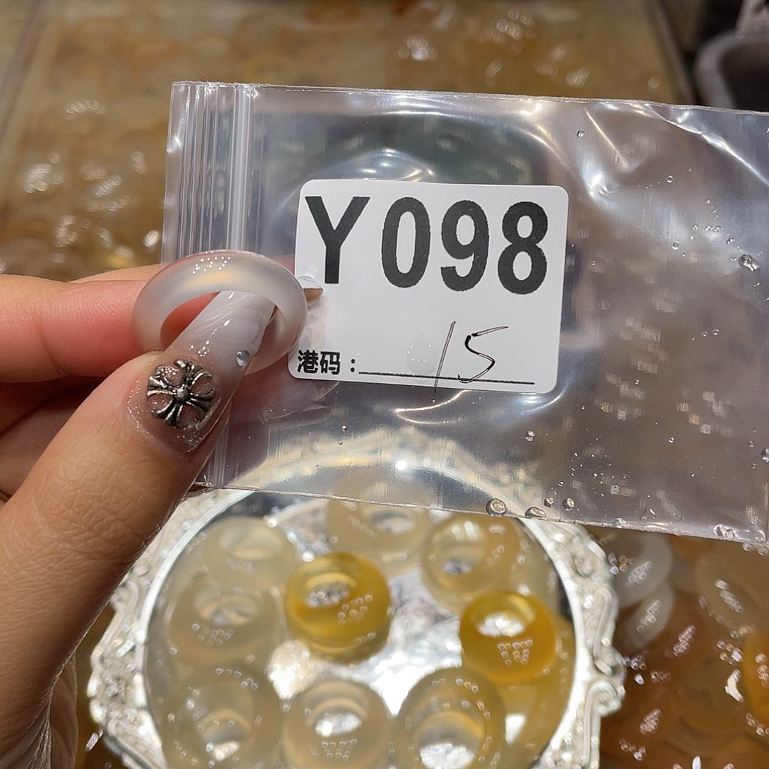 玛瑙/玉髓未镶嵌戒指098