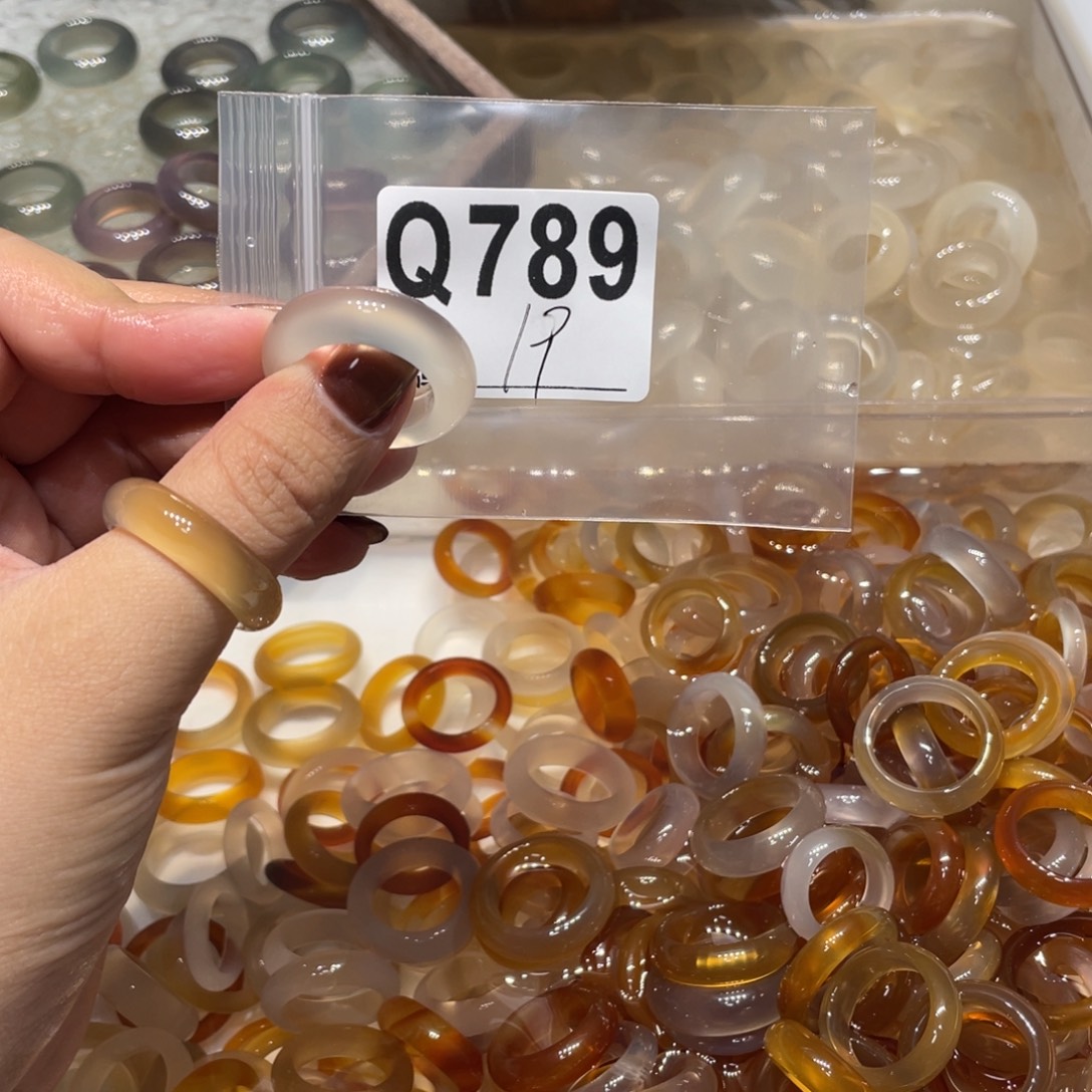 玛瑙/玉髓未镶嵌戒指789