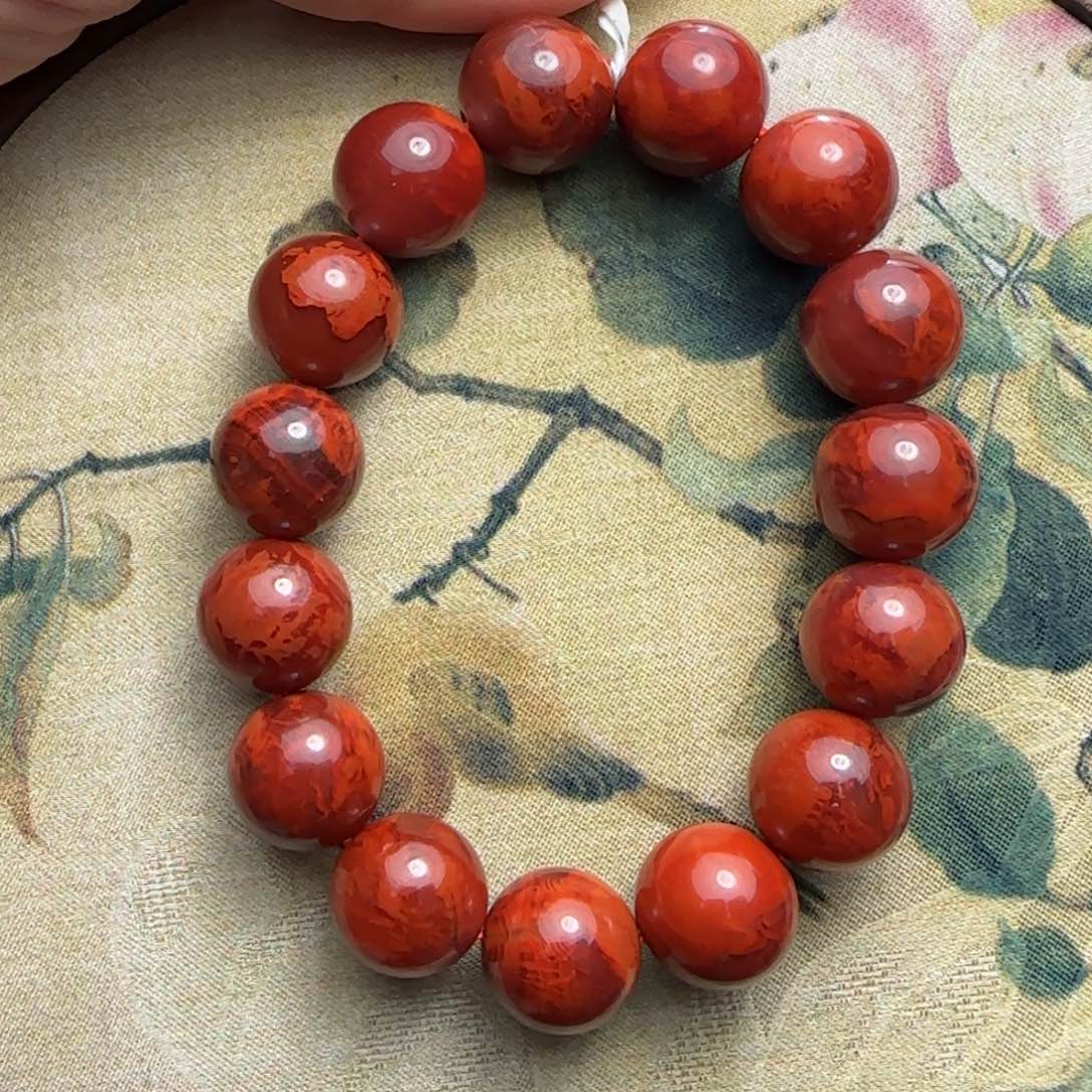南红玛瑙手串未镶嵌S***E