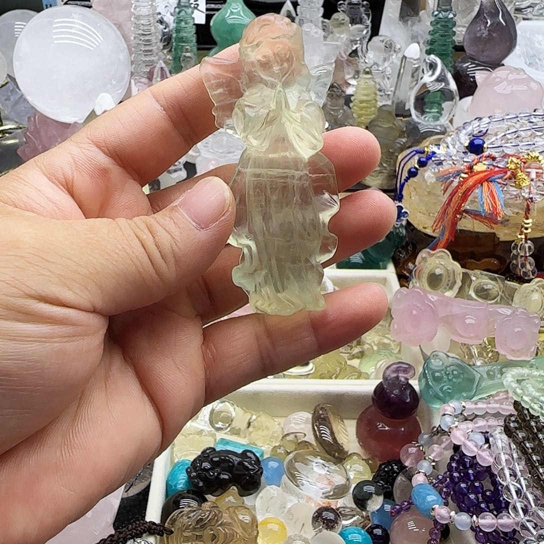 水晶未镶嵌车挂摆件