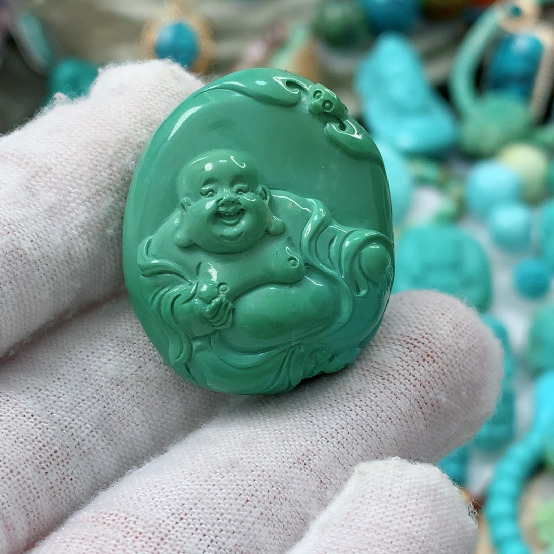 绿松石珠宝奇石未镶嵌