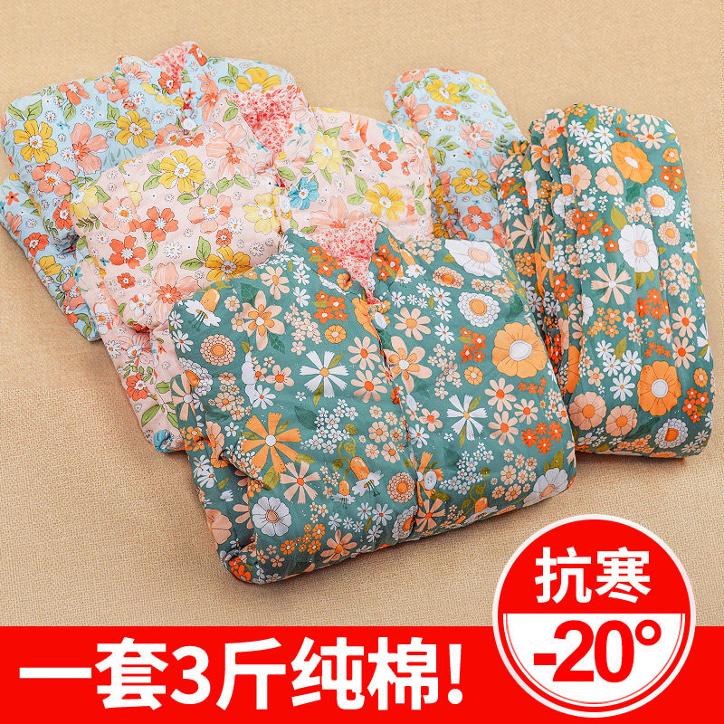 （套装）纯棉花成人棉袄套装