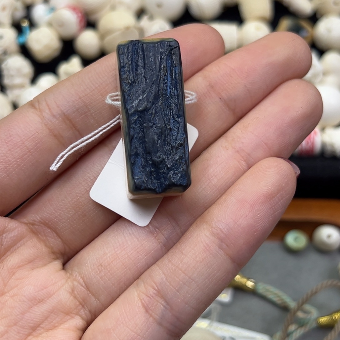 丽***萱吊坠库克13mm猛犸蓝皮一字三通