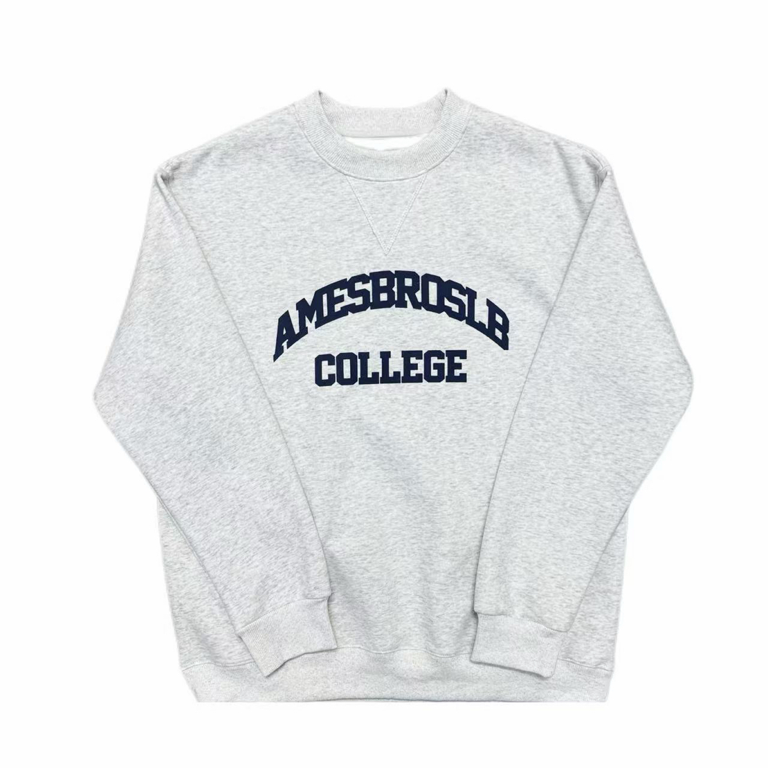 [X]白灰色蓝字母石墨烯绵羊毛加绒保暖圆领儿童卫衣（糯米卫衣）