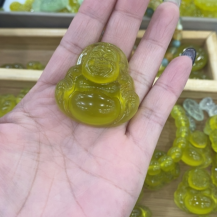 蛇纹石玉合金颈饰