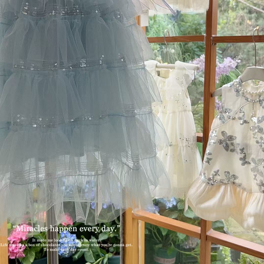 【爱丽儿公主】HOLA.CC·26夏~女童人鱼公主连衣裙6896汉服）不带