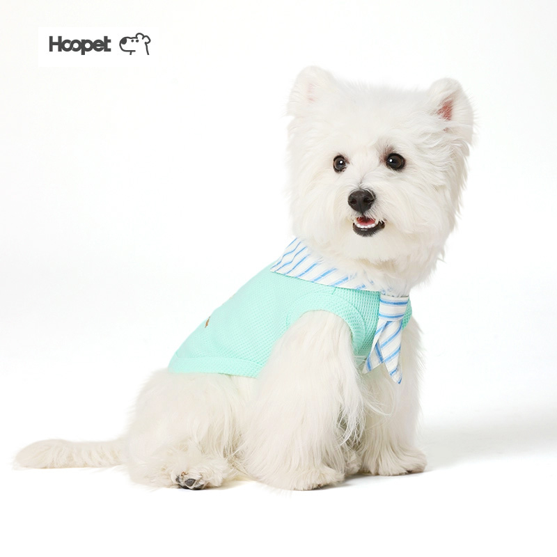 Hoopet背心夏天薄款小型犬夏季防掉毛泰迪比熊小狗的宠物狗狗衣服