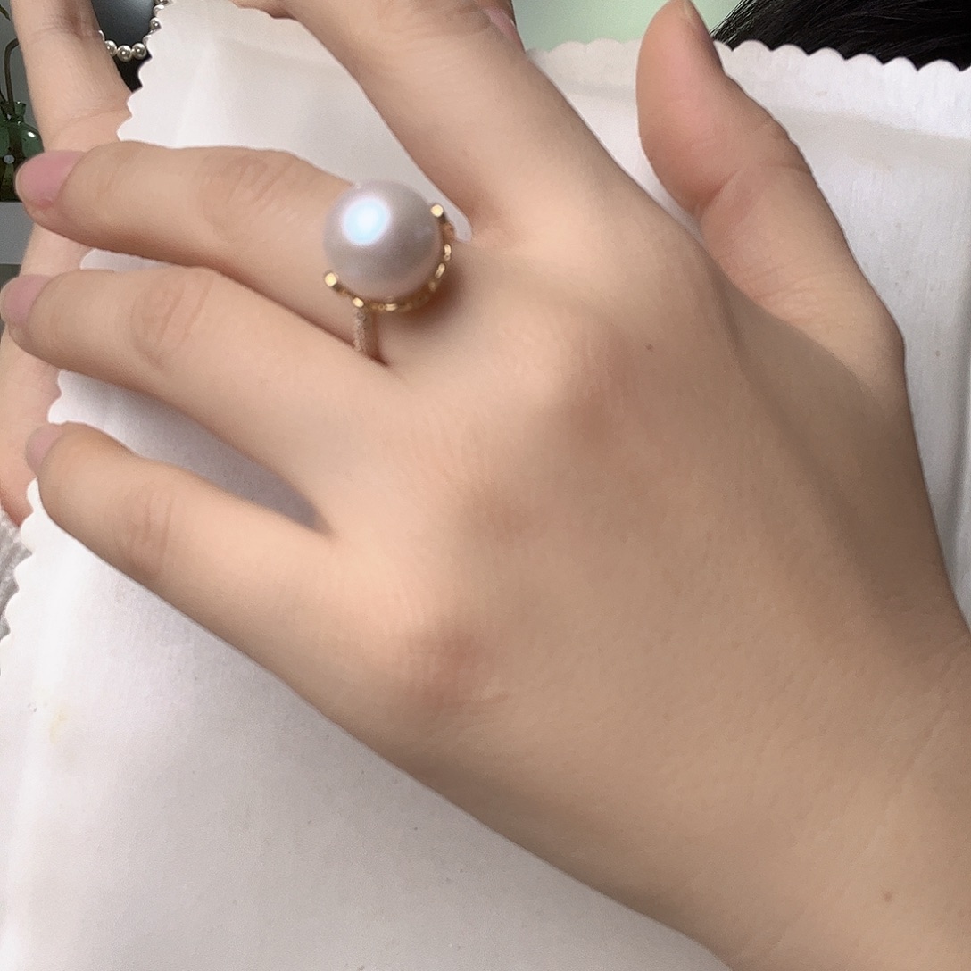 淡水珍珠未镶嵌戒指
