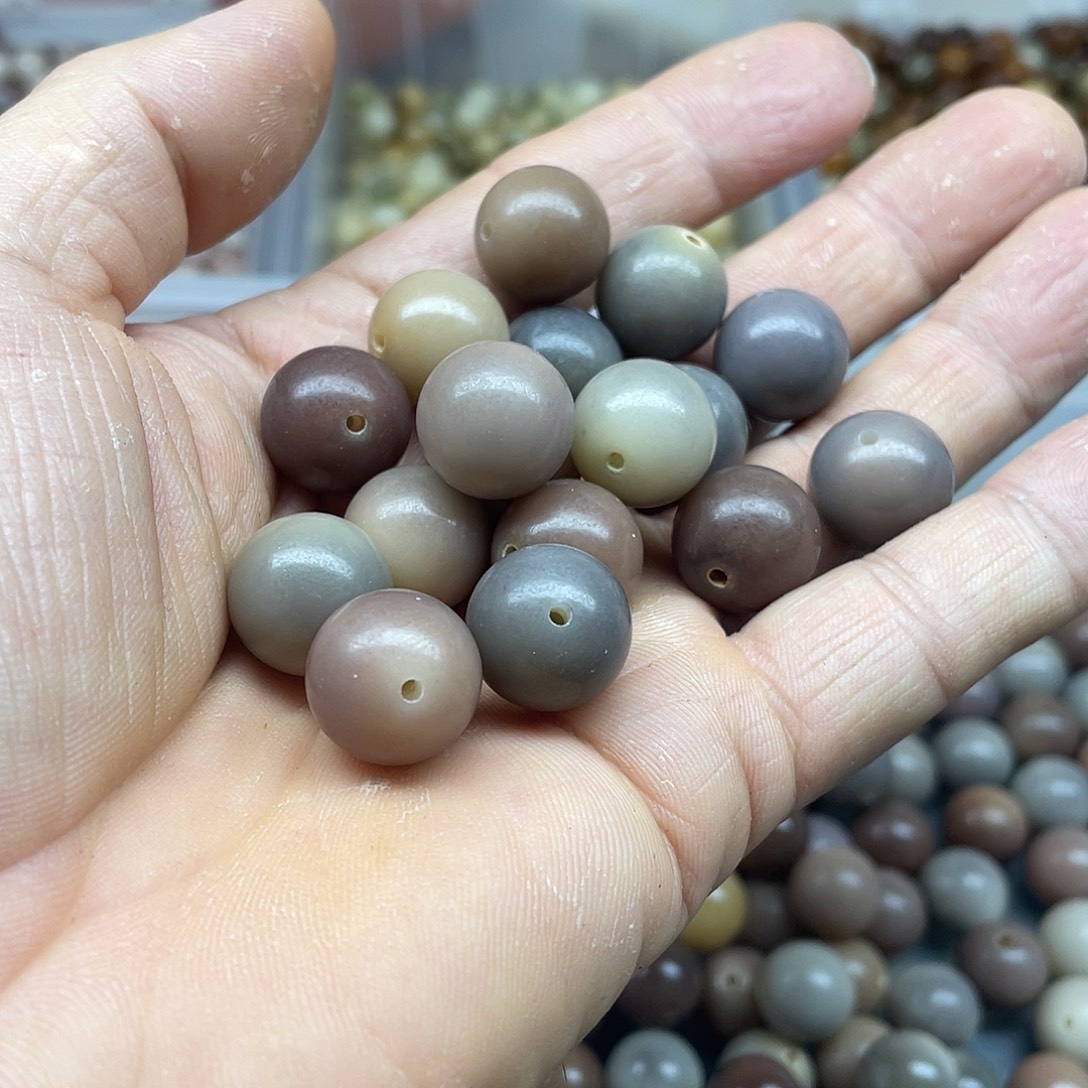 吊坠白玉菩提15粉紫色圆20颗➕灯牌宠10颗