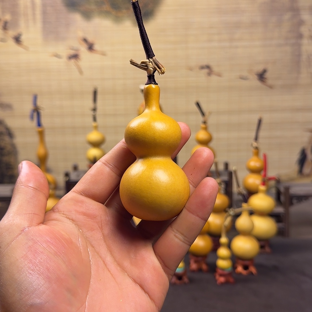 w***d天然小葫芦手把件