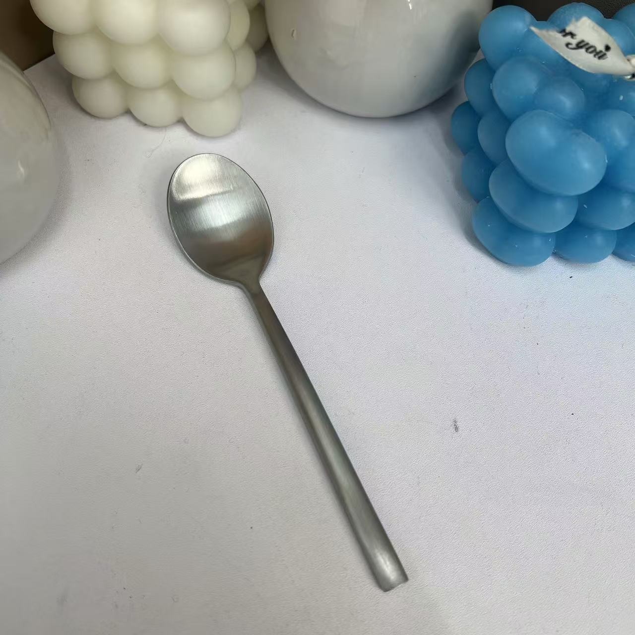 磨砂加厚实心甜品勺1只高档家用款居家必备神器【汤姆粉丝专属】