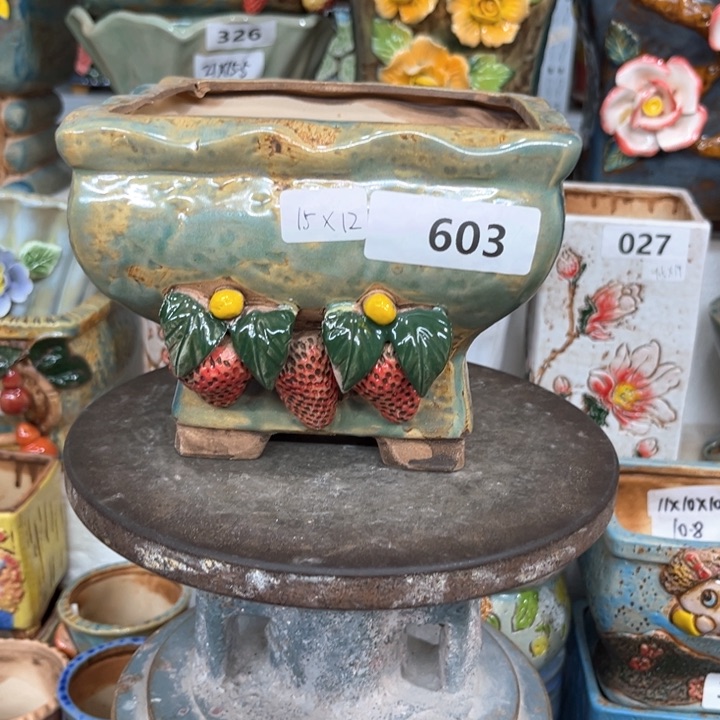 紫砂花盆粗陶材质多肉陶瓷花盆