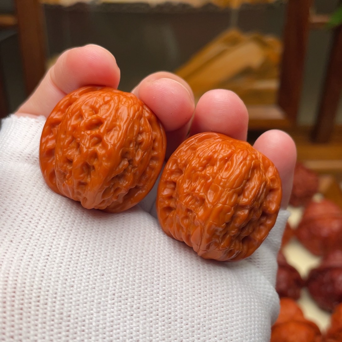 文玩核桃把件磨盘30