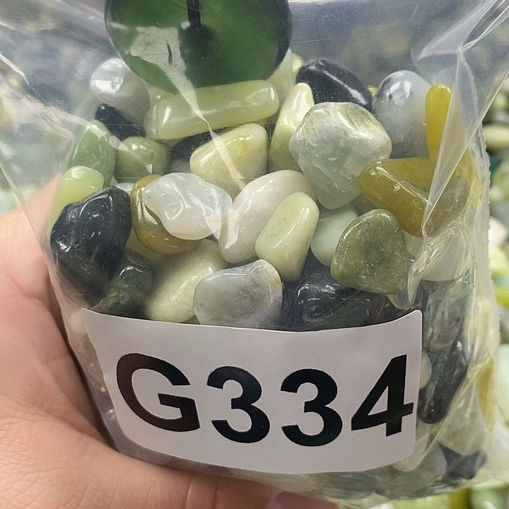 岫玉鱼缸石未镶嵌