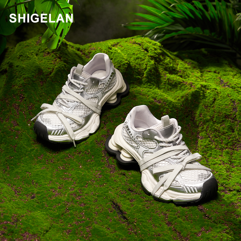 诗歌兰25款春夏季新款潮流厚底老爹鞋时尚百搭休闲77510-6