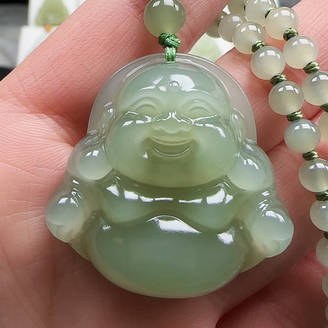 珊***子和田玉未镶嵌颈饰35