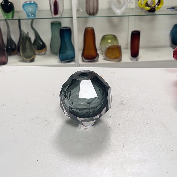 高10轻奢琉璃花器福利正常人工痕迹