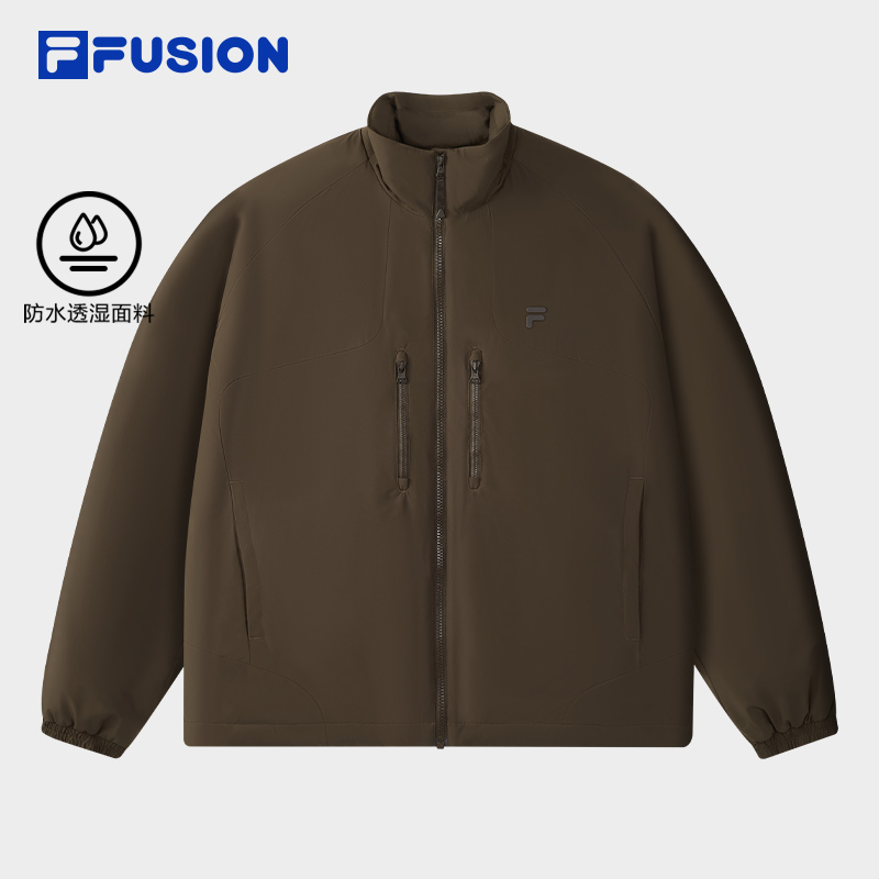 FILA斐乐【防水透湿】运动棉服男冬季保暖防风立领外套T11M545903F