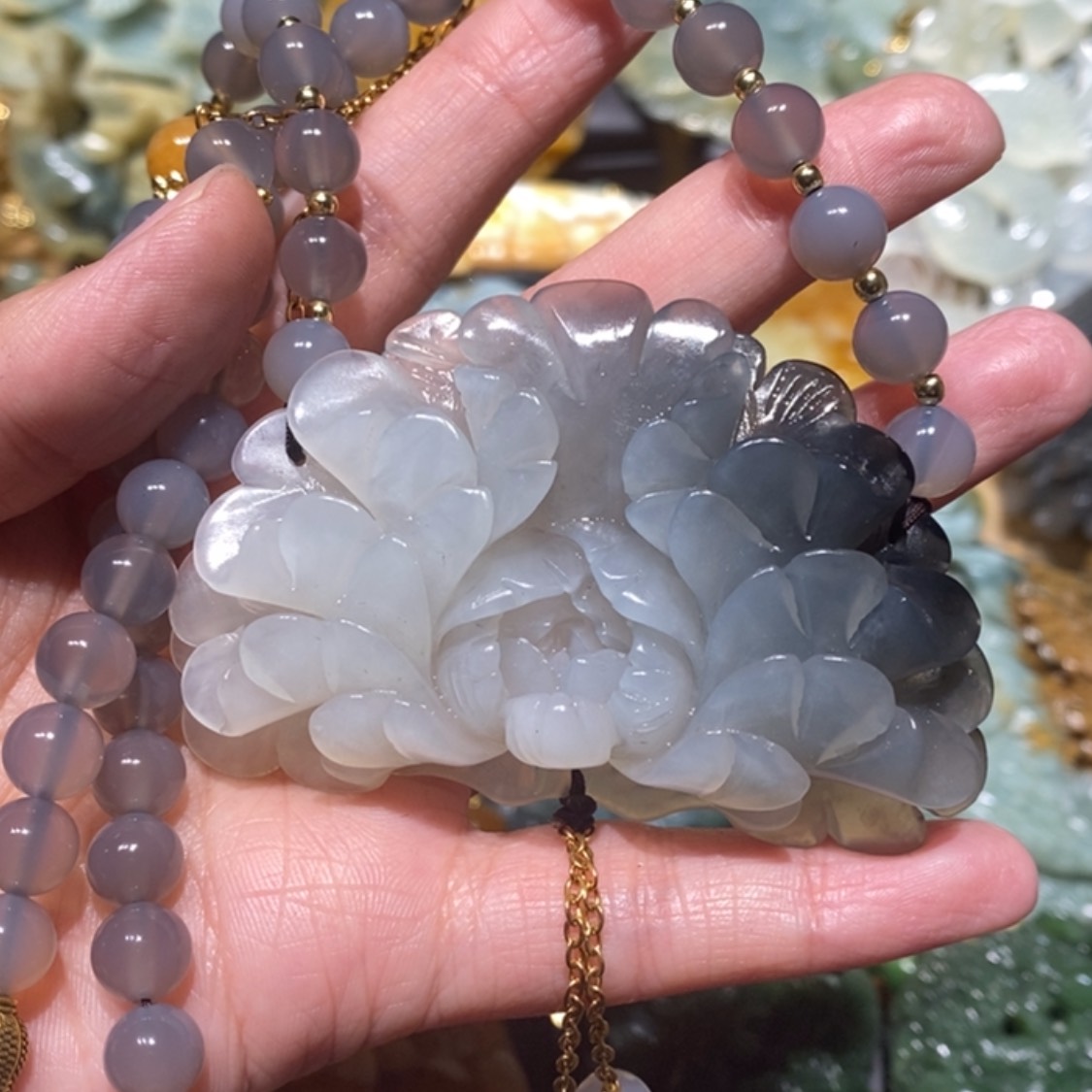 【闪购商品】岫玉毛衣链未镶嵌