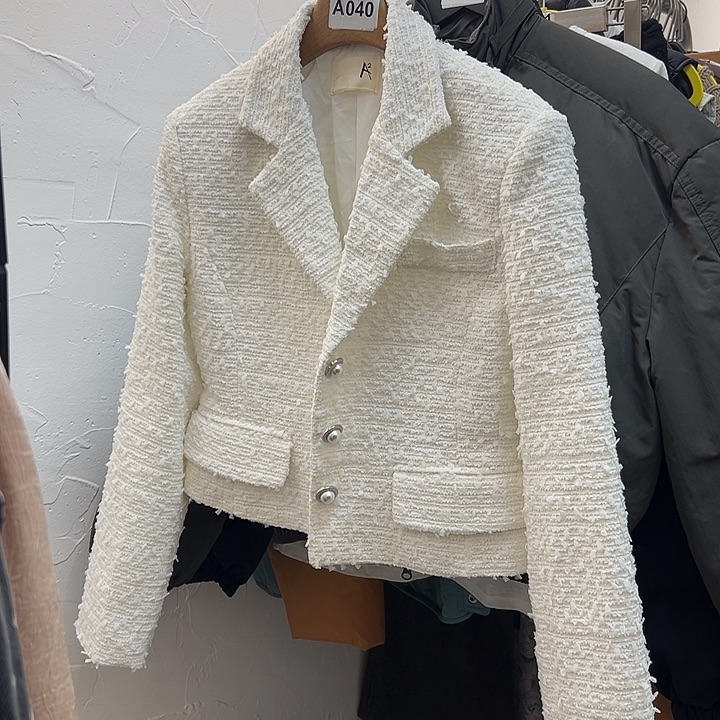 今天新款 白色小香外套S