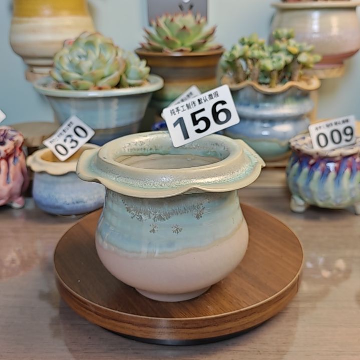 红陶景德镇手工陶瓷盆 口9