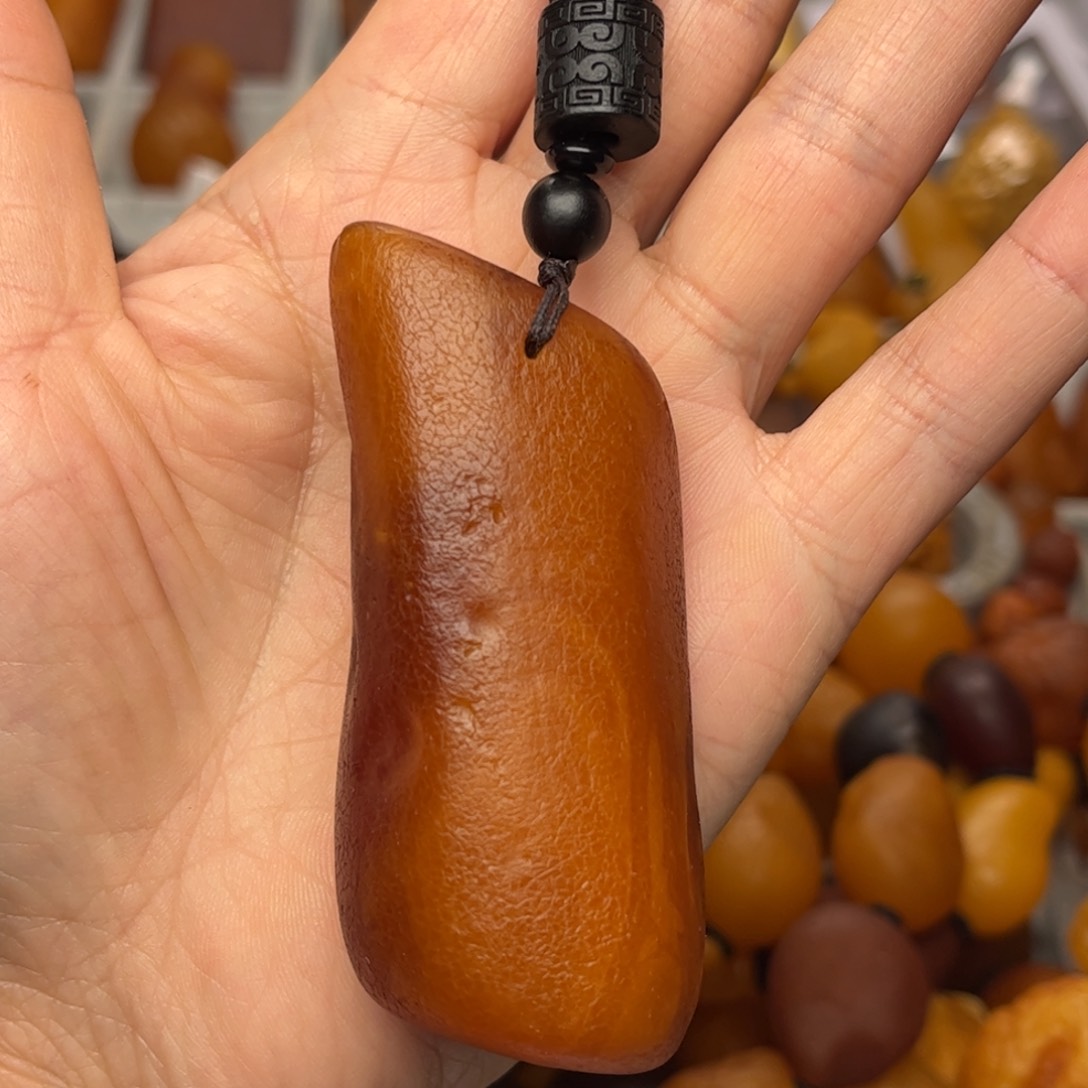 琥珀裸石未镶嵌天然蜜蜡吊坠