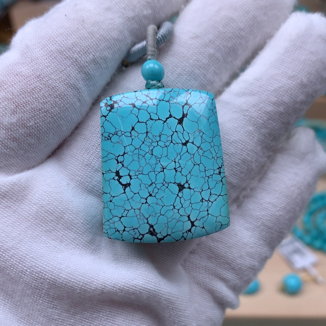 绿松石精品无事牌未镶嵌