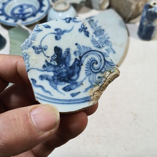 长***庚瓷片瓷片尺寸品相如图