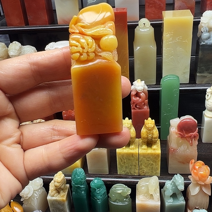 寿山石印石寿山石手工雕刻