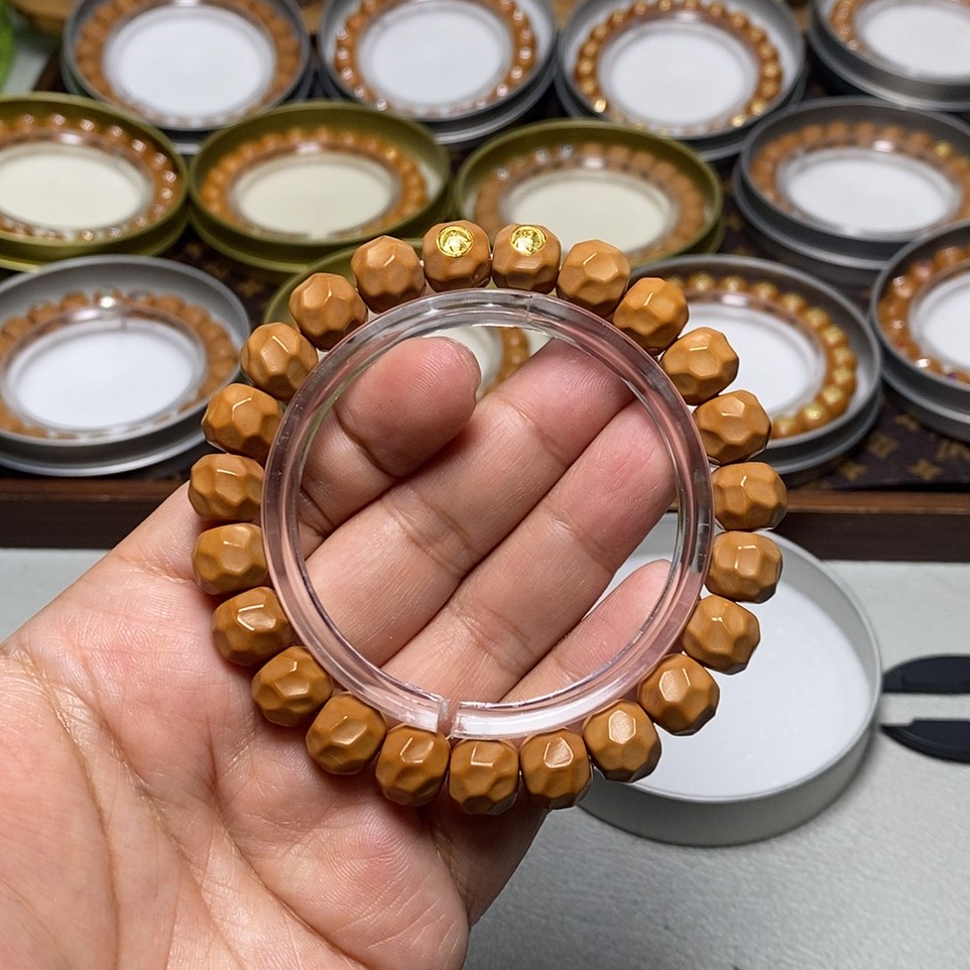 猴头核桃手串19号18k双标黑金无相10+左右