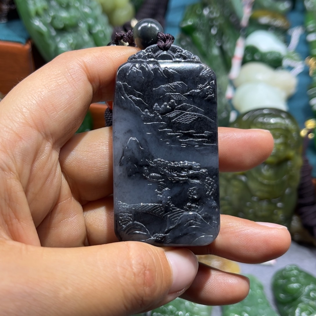 和田玉未镶嵌颈饰