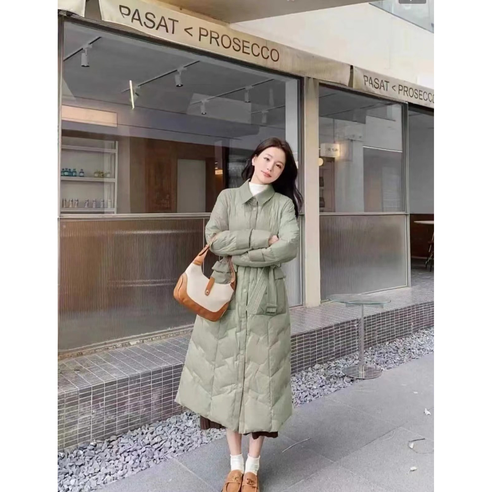 A08#2025新款鹅绒服高品质时尚女装韩版百搭显瘦冬季气质休闲外套