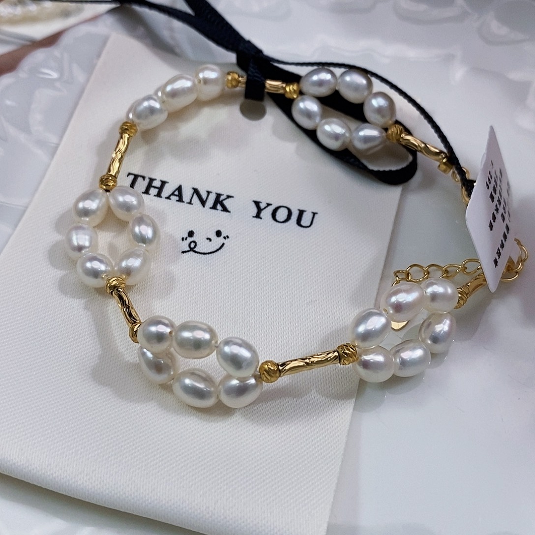 未镶嵌淡水珍珠特价设计款手链