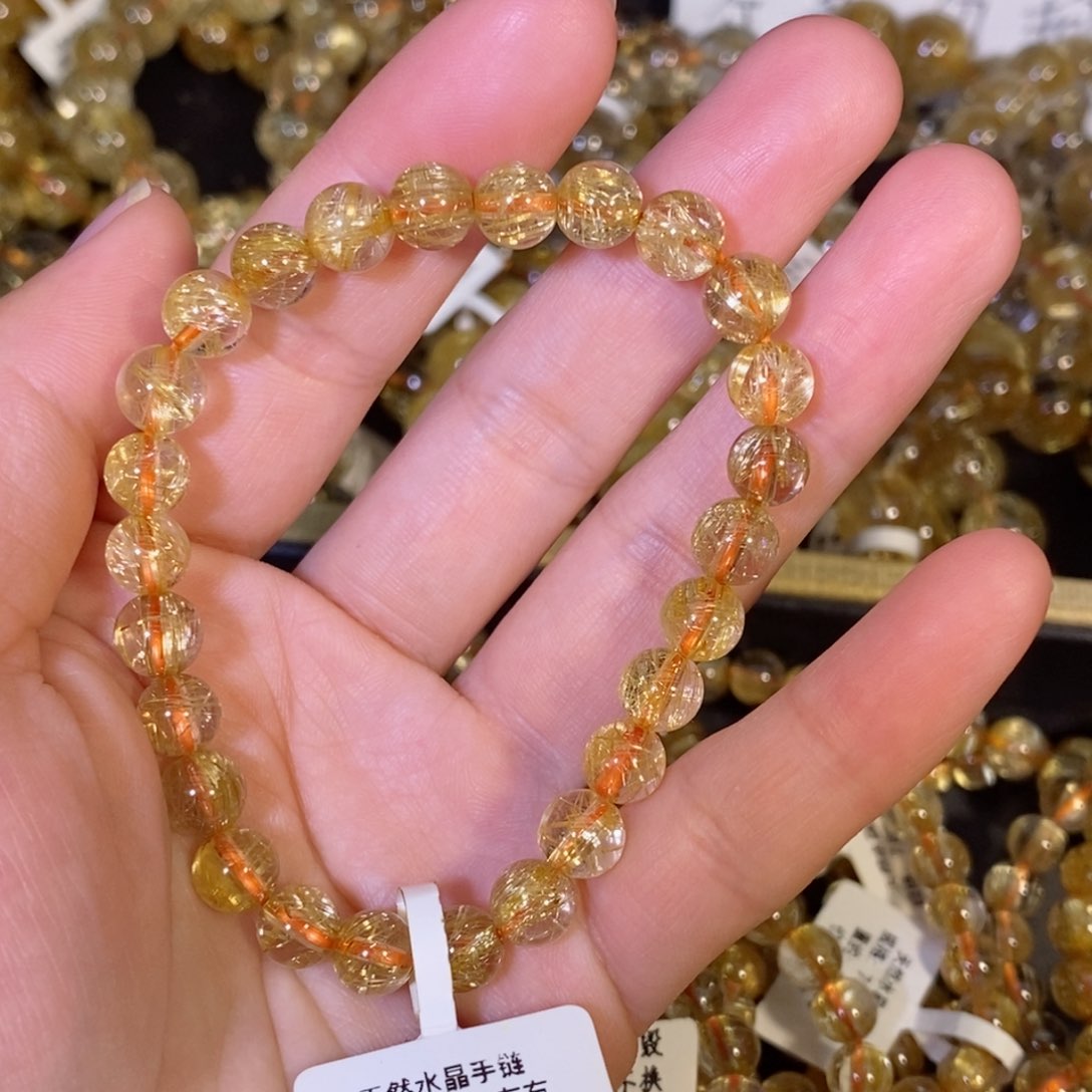 水晶手链未镶嵌马****马手链7mm