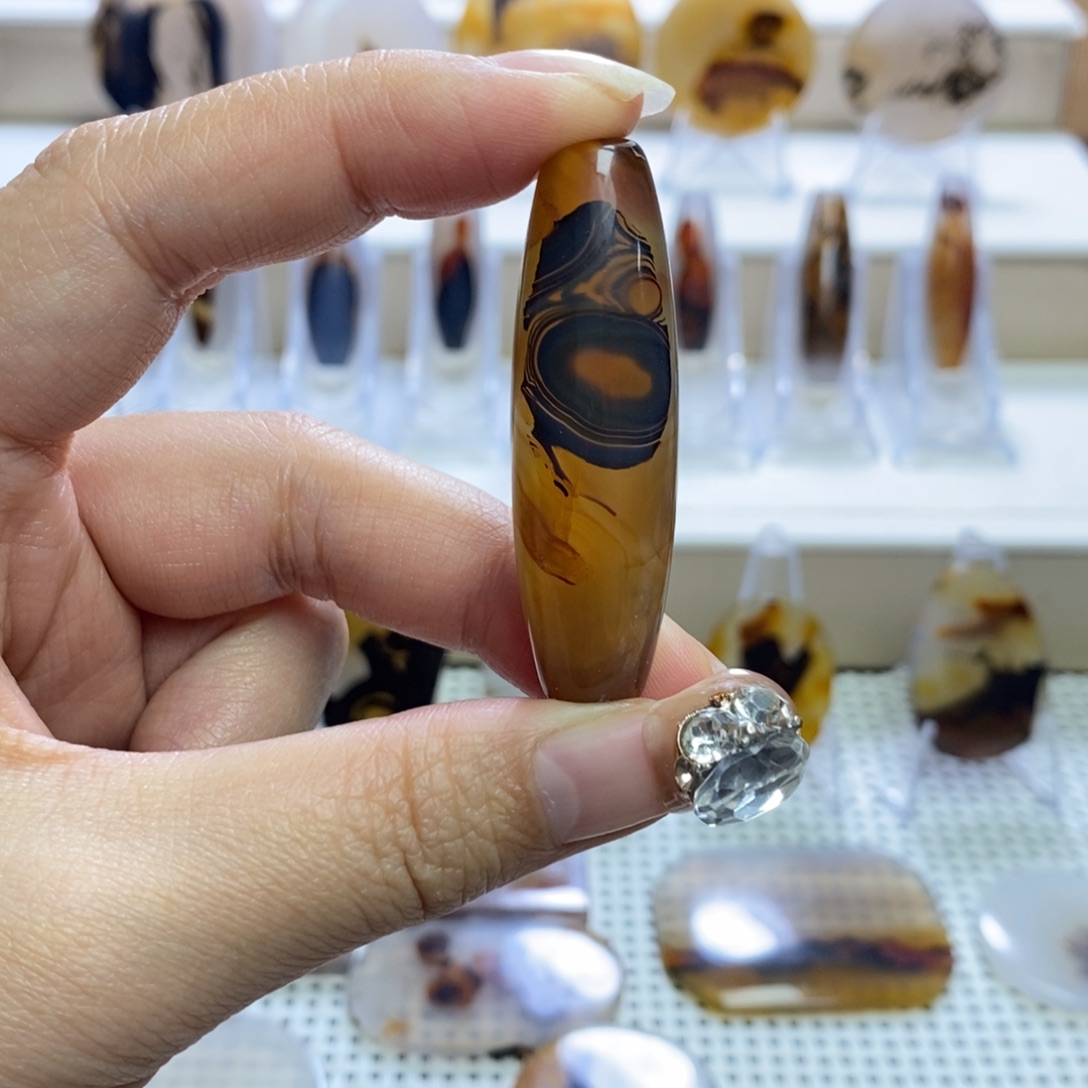 玛瑙/玉髓未镶嵌吊坠(不含链)