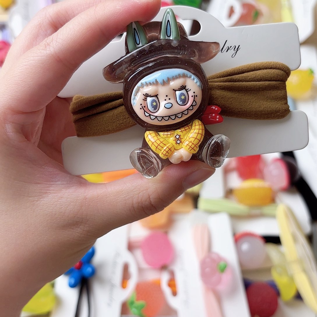 布艺非金属夜光布布发绳