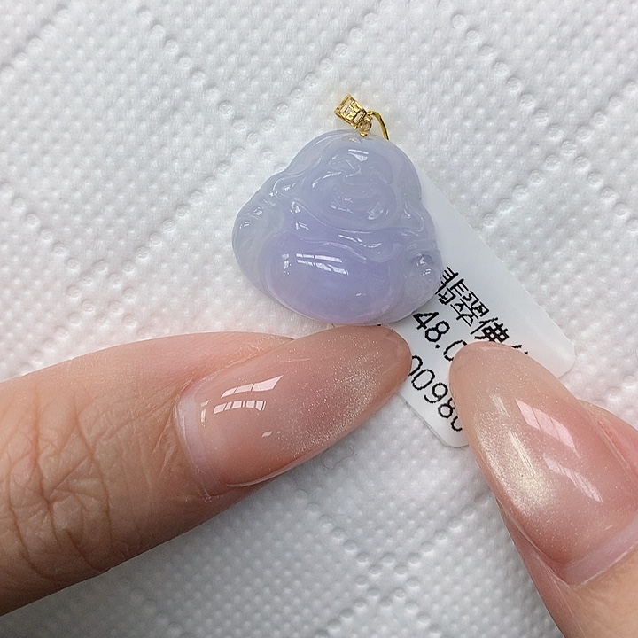 颈饰18K金镶嵌翡翠