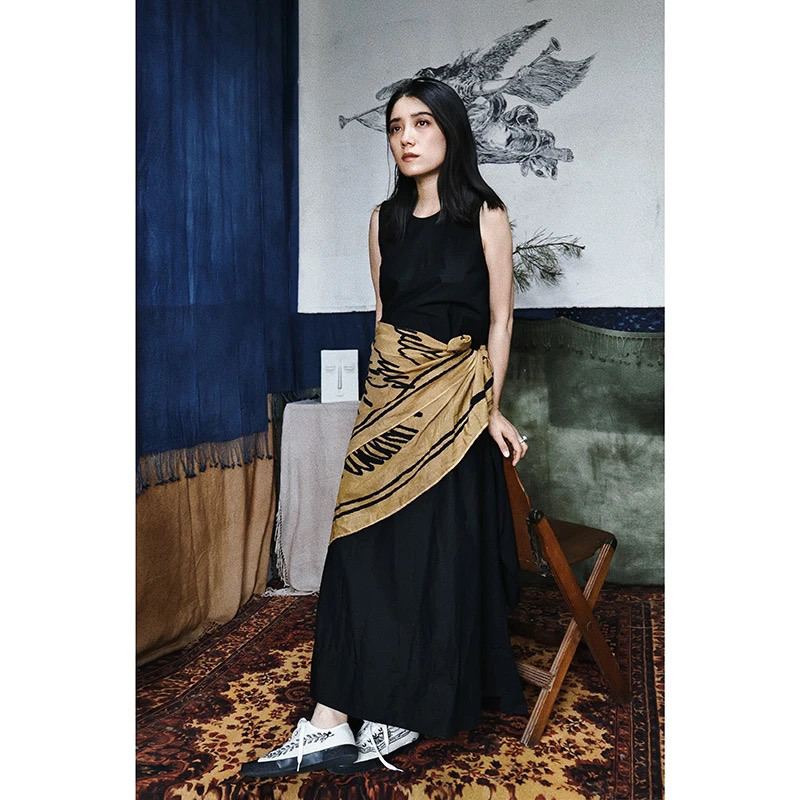 阿耷  清仓 不退换 涂鸦丝绵大方巾