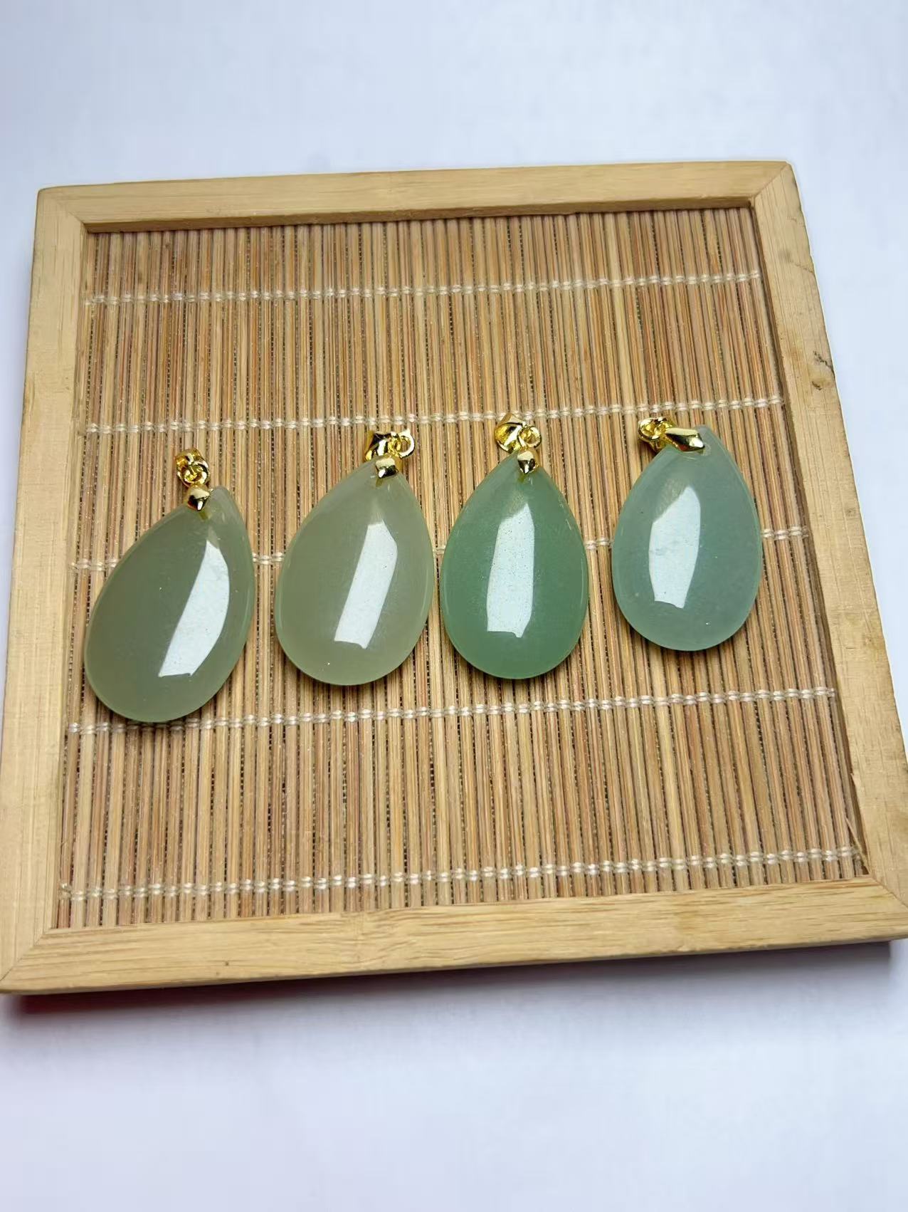 DL-1065浅色 老熟料【精致款水滴】吊坠（颜色有微色差拍一发一）