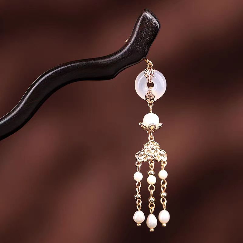 【金玉平安】黑檀木发簪中国风饰品古风盘发新中式爆款发簪91454