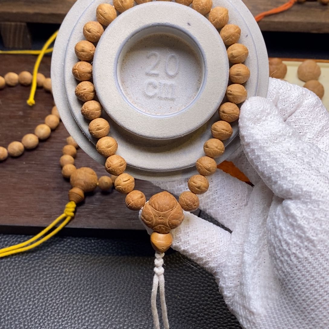 凤眼菩提手串10.5尺寸飞碟实心手持