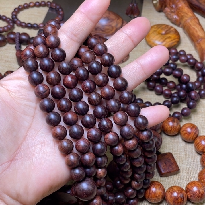 微***天手串/手链黄花梨/降香黄檀海黄紫油梨1.0