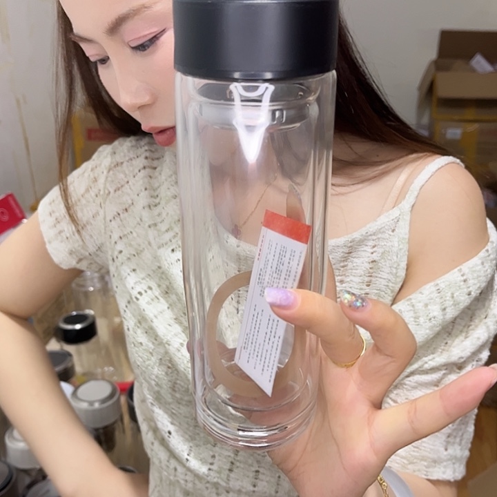 高硼硅玻璃盖子款黑色400