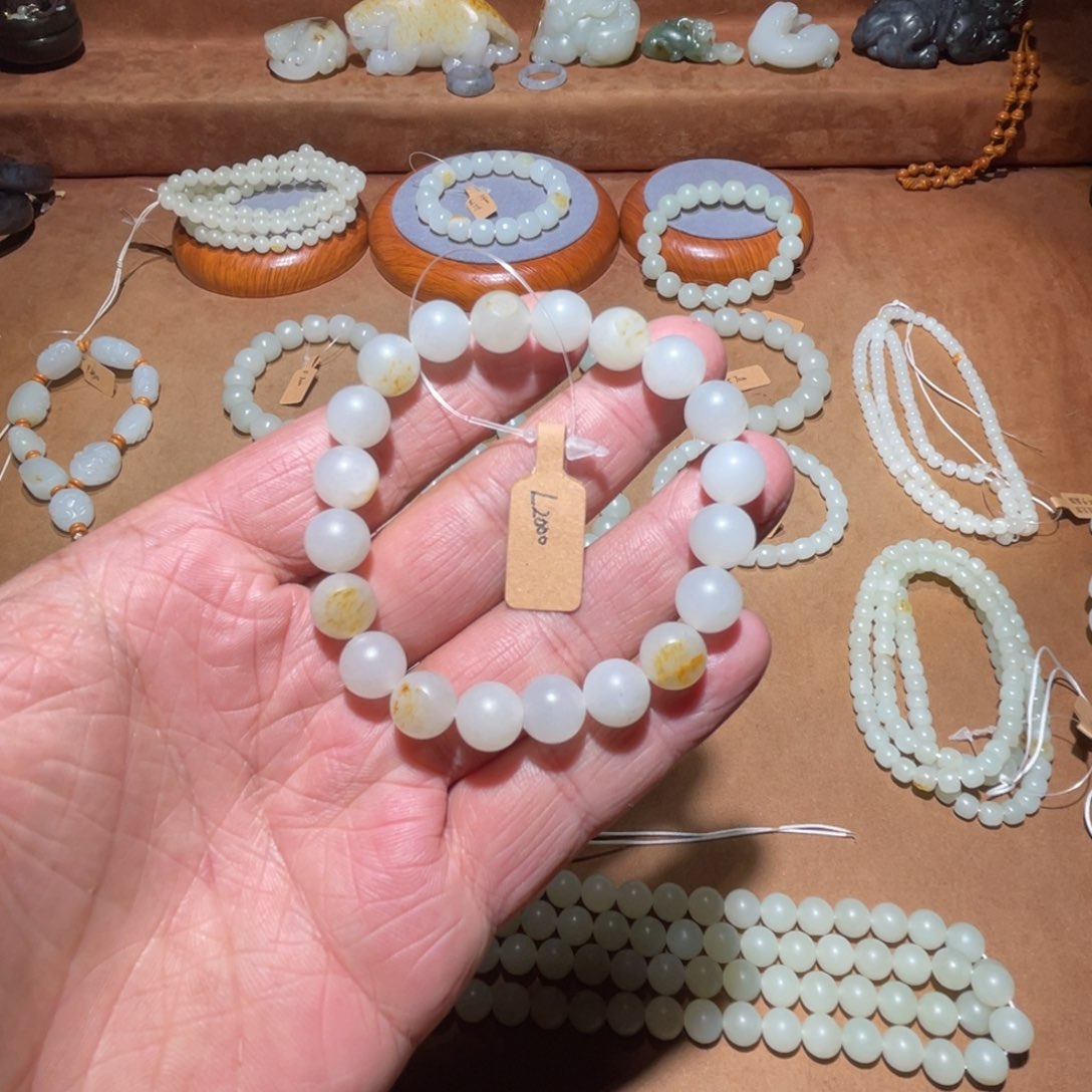 和田玉手串未镶嵌10mm