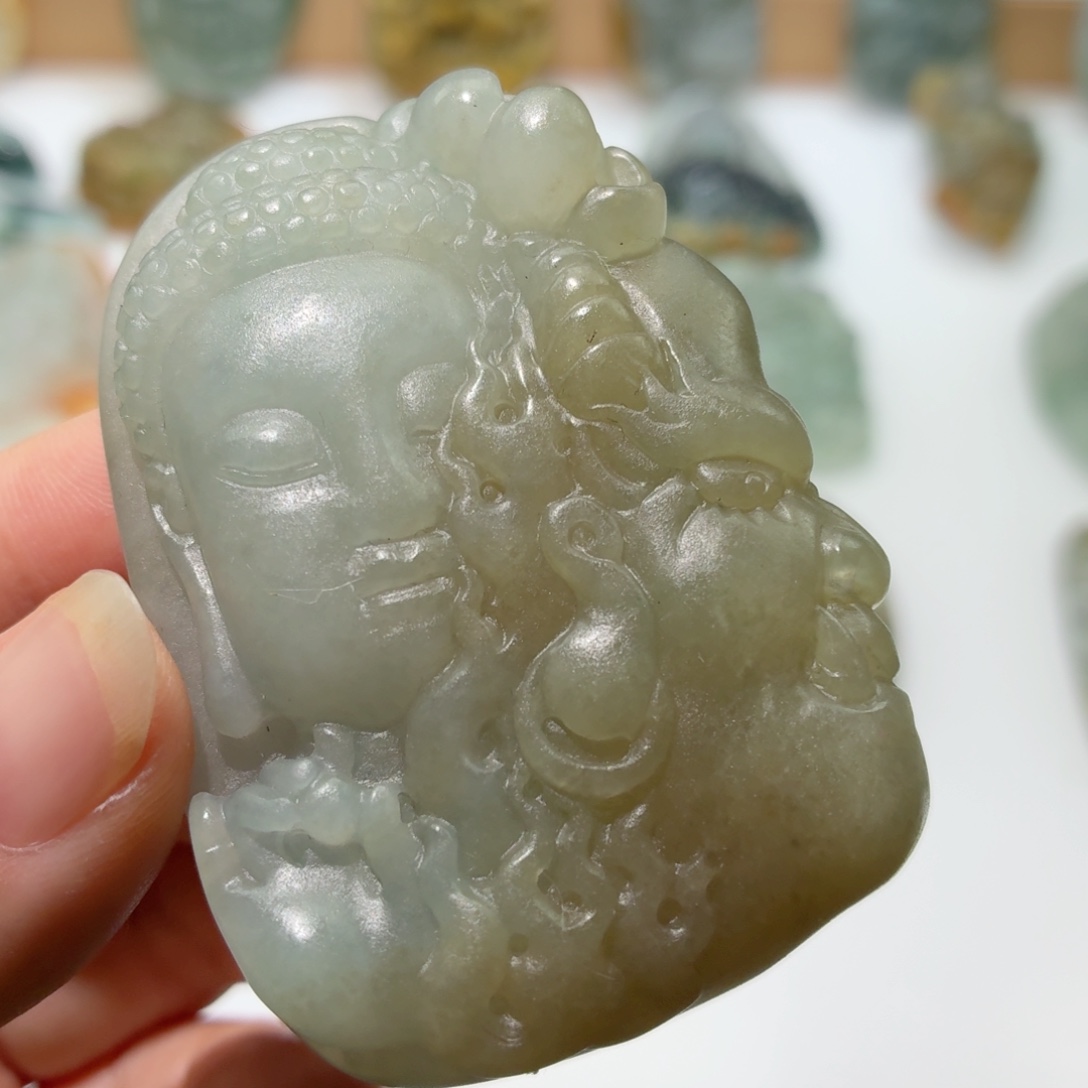 定制翡翠未镶嵌毛货