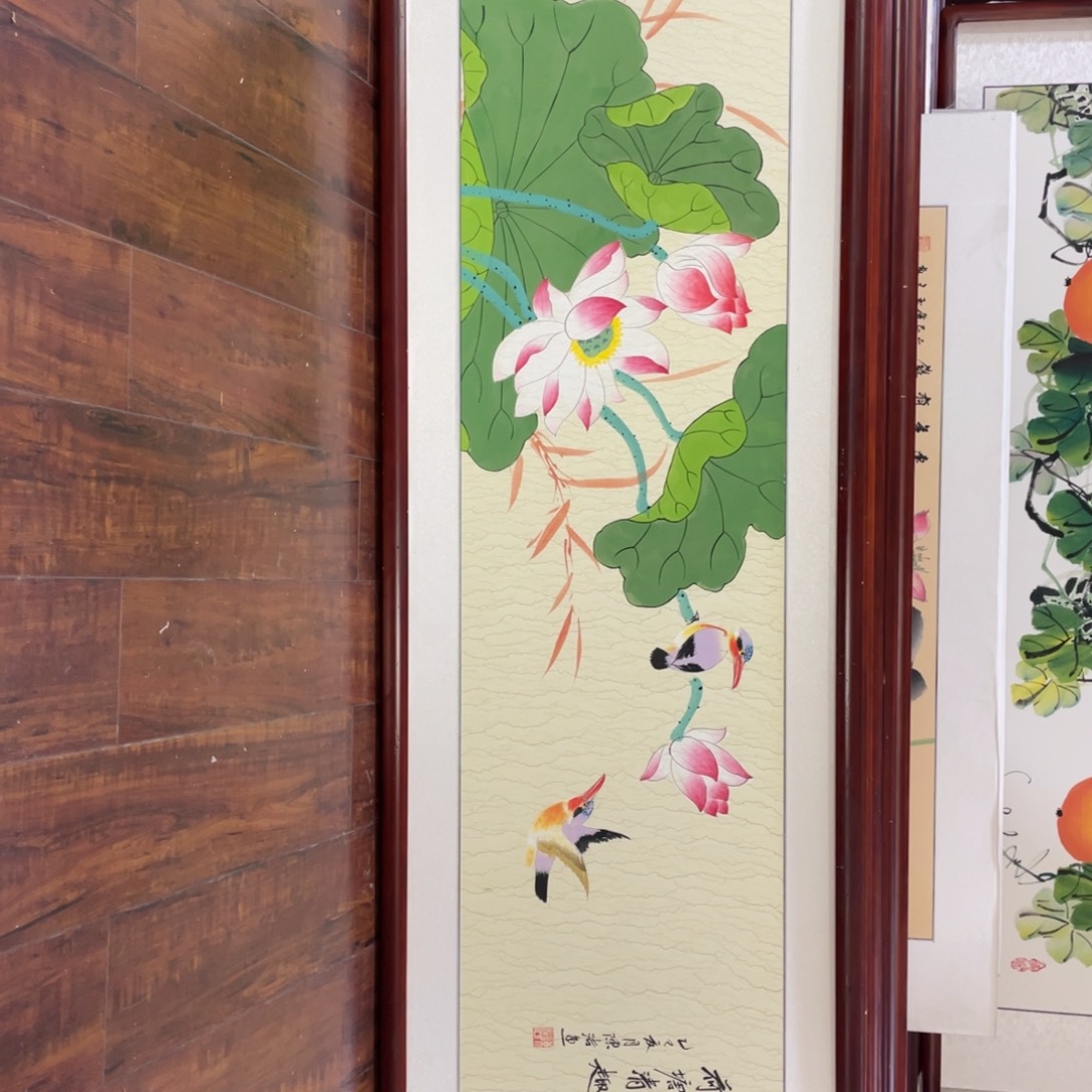 国画带框尺寸48*163厘米