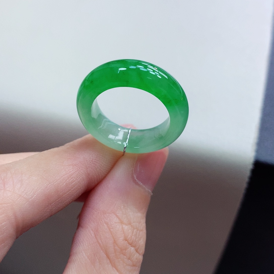 未镶嵌戒指翡翠14-15号