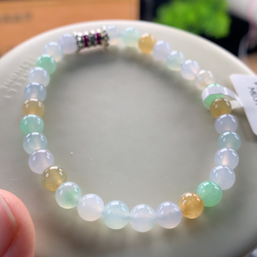 翡翠未镶嵌手链卡6